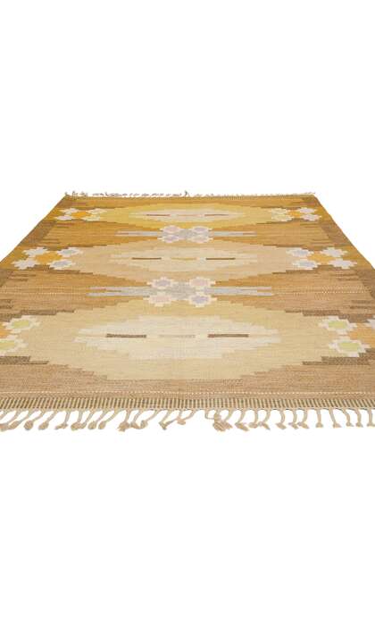 6 x 9 Ingegerd Silow Vintage Swedish Rollakan Rug 79024