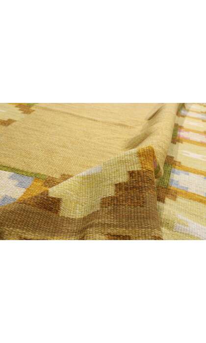 5 x 8 Ingegerd Silow Vintage Swedish Rollakan Rug 79026