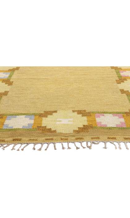 5 x 8 Ingegerd Silow Vintage Swedish Rollakan Rug 79026