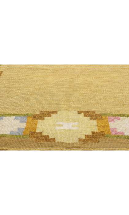 5 x 8 Ingegerd Silow Vintage Swedish Rollakan Rug 79026