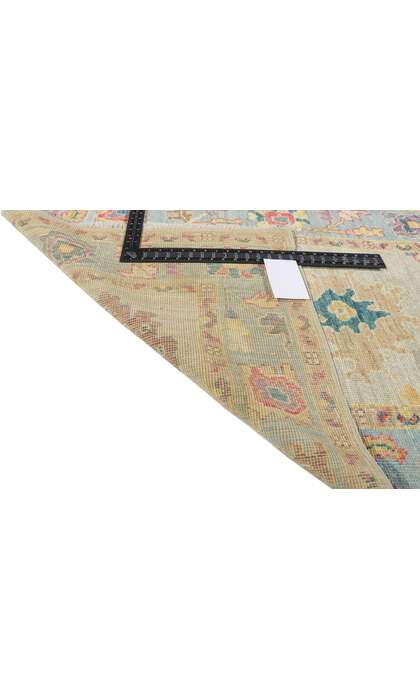 3 x 12 Modern Colorful Oushak Rug Runner 80966