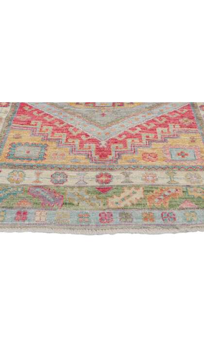 ​3 x 9 Modern Colorful Oushak Rug Runner 80969