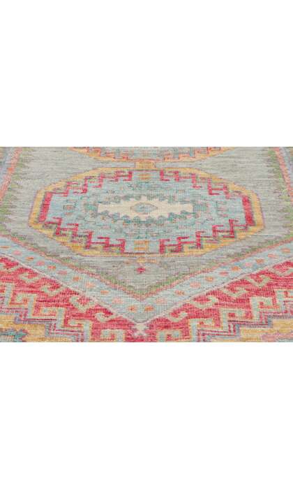 ​3 x 9 Modern Colorful Oushak Rug Runner 80969