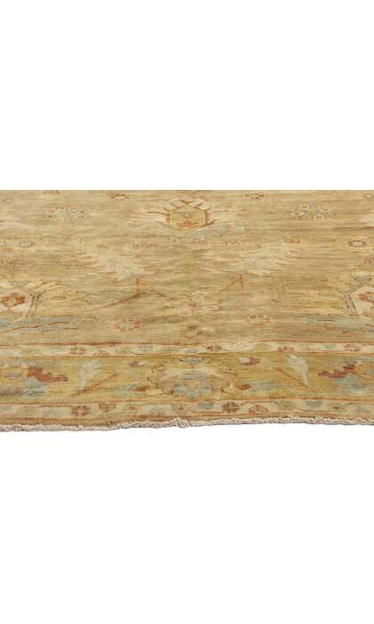 6 x 9 Modern Earth-Tone Oushak Rug 79195