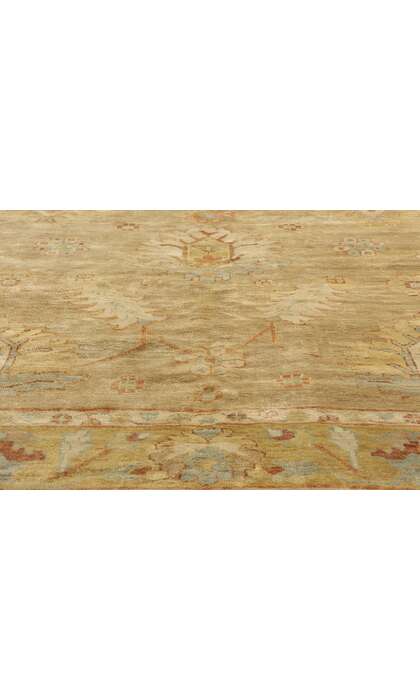 6 x 9 Modern Earth-Tone Oushak Rug 79195