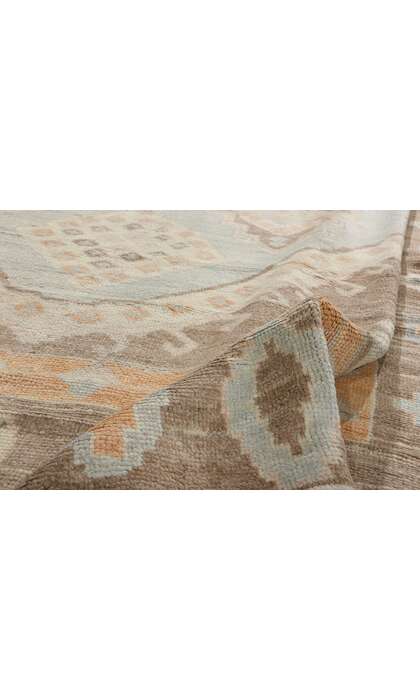 11 x 13 Modern Earth-Tone Turkish Oushak Rug 53603