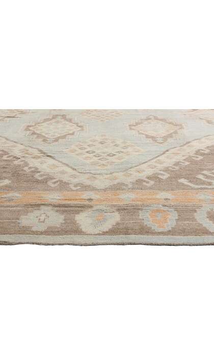 11 x 13 Modern Earth-Tone Turkish Oushak Rug 53603