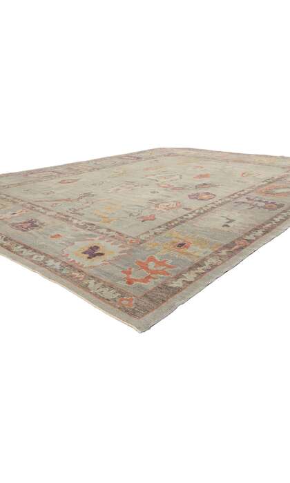 10 x 14 Modern Turkish Oushak Rug 52858