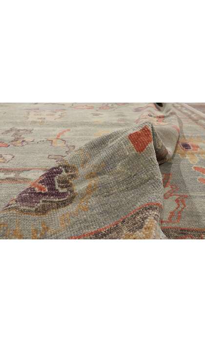 10 x 14 Modern Turkish Oushak Rug 52858