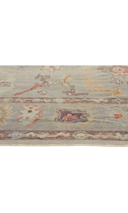 10 x 14 Modern Turkish Oushak Rug 52858