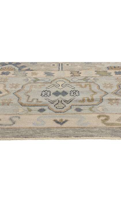 10 x 14 Modern Gray Turkish Oushak Rug 52890