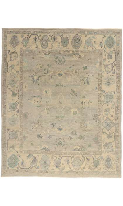 9 x 12 Modern Turkish Oushak Rug 53197
