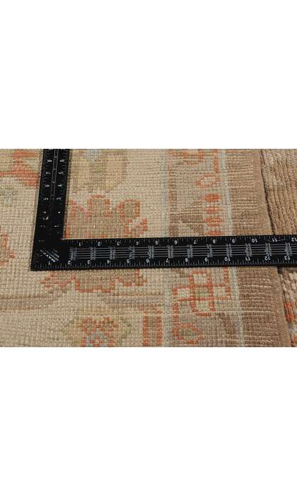 10 x 13 Modern Earth-Tone Turkish Oushak Rug 50853