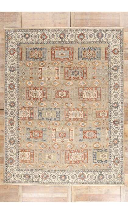 10 x 13 Vintage-Inspired Oushak Rug 30630