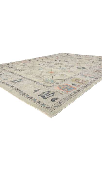 10 x 14 Modern Turkish Oushak Rug 52801