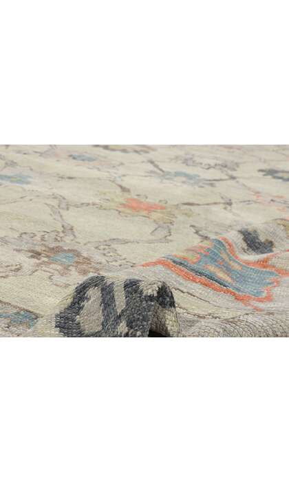10 x 14 Modern Turkish Oushak Rug 52801