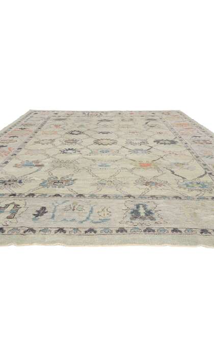 10 x 14 Modern Turkish Oushak Rug 52801