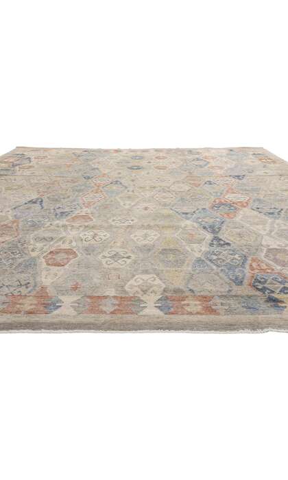 12 x 15 Vintage-Inspired Oushak Rug 30626