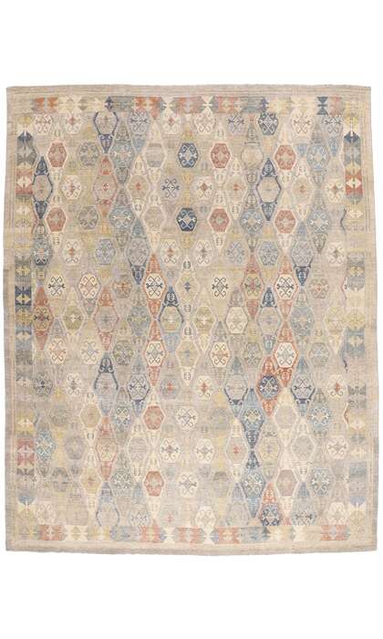 12 x 15 Vintage-Inspired Oushak Rug 30626