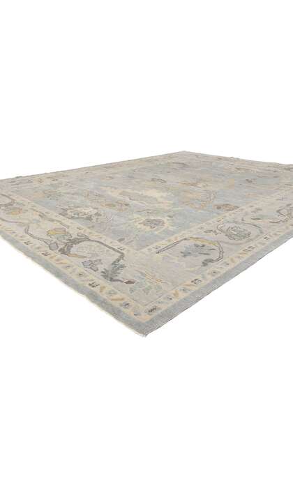9 x 12 Modern Turkish Oushak Rug 53491
