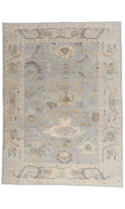 9 x 12 Modern Turkish Oushak Rug 53491