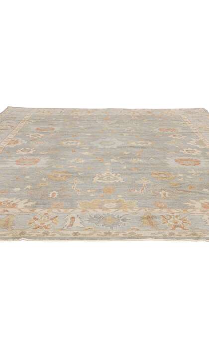 9 x 12 Modern Turkish Oushak Rug 53515