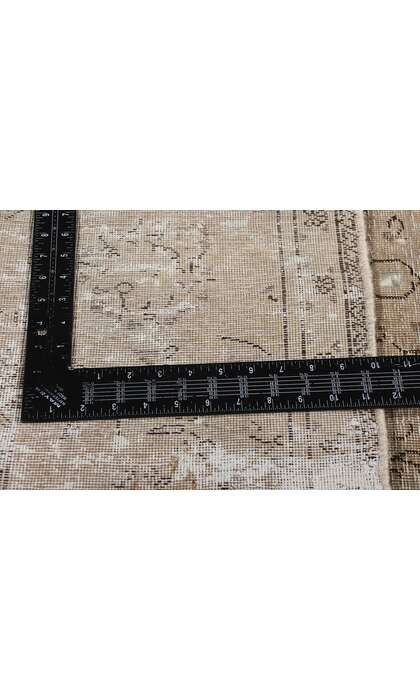 6 x 10 Distressed Vintage Persian Tabriz Rug 78588