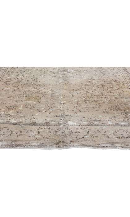 6 x 10 Distressed Vintage Persian Tabriz Rug 78588