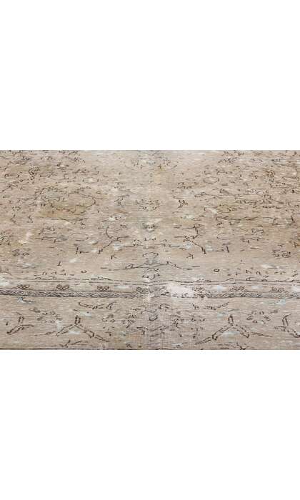 6 x 10 Distressed Vintage Persian Tabriz Rug 78588