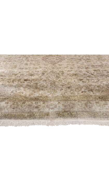 8 x 11 Vintage Persian Silk Qum Rug 77694