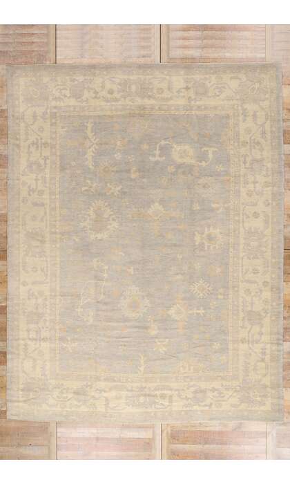 11 x 14 Organic Modern Turkish Oushak Rug 51859