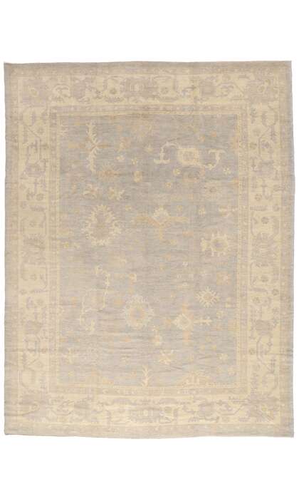 11 x 14 Organic Modern Turkish Oushak Rug 51859