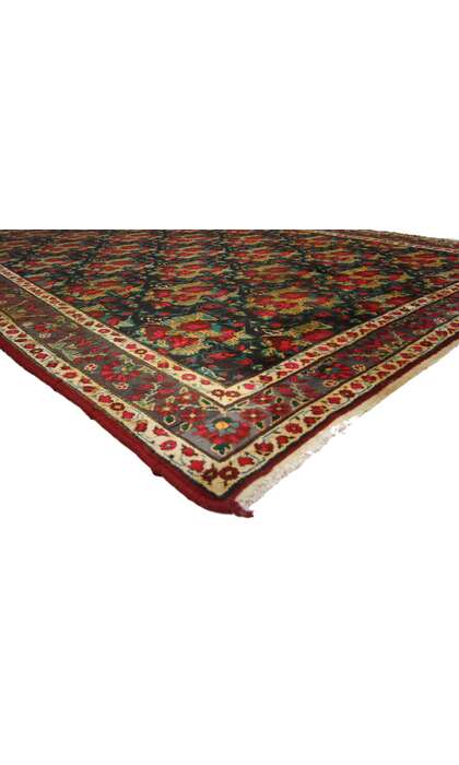 7 x 9 Antique Persian Halvai Guli Farang Bijar Rug 70551