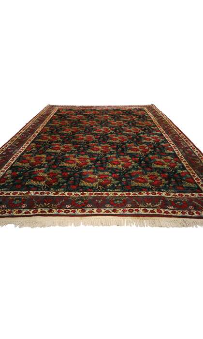 7 x 9 Antique Persian Halvai Guli Farang Bijar Rug 70551