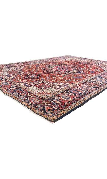 8 x 11 Antique Persian Heriz Rug 79179