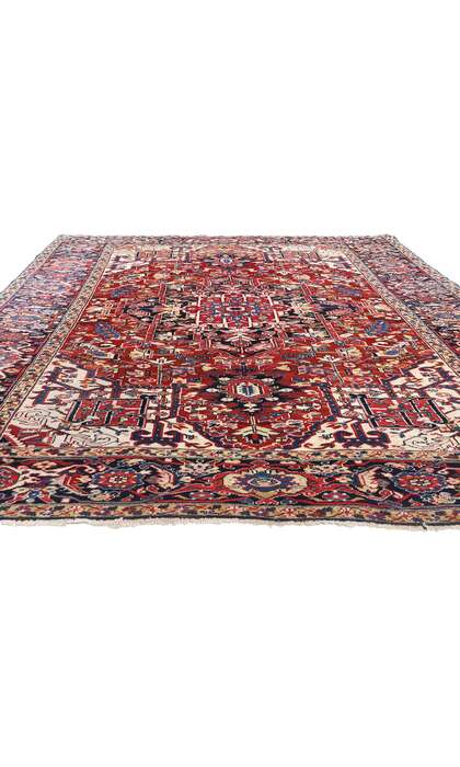 8 x 11 Antique Persian Heriz Rug 79179