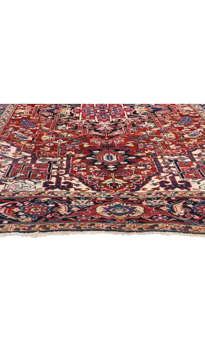 8 x 11 Antique Persian Heriz Rug 79179