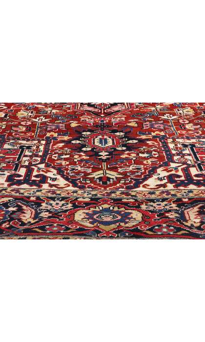 8 x 11 Antique Persian Heriz Rug 79179