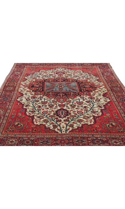 4 x 7 Antique Persian Sarouk Farahan Rug 76924