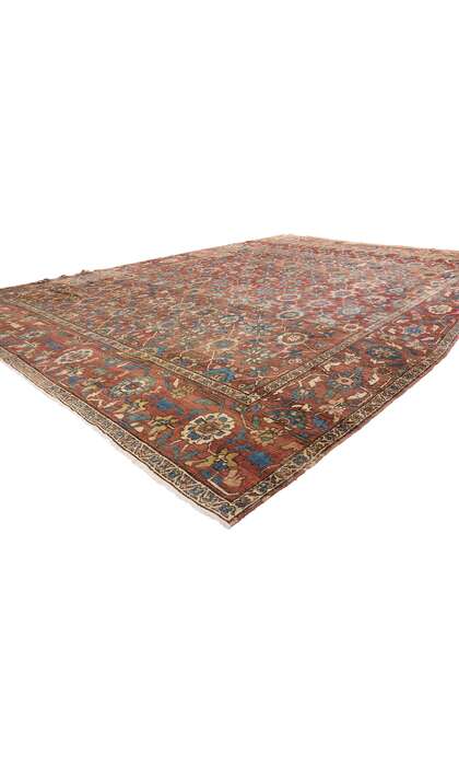 11 x 15 Late 19th Century Antique Persian Bakshaish Rug 78290