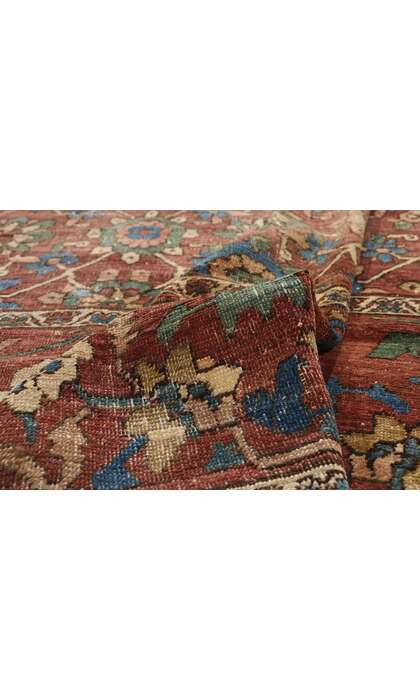 11 x 15 Late 19th Century Antique Persian Bakshaish Rug 78290