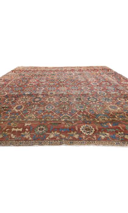 11 x 15 Late 19th Century Antique Persian Bakshaish Rug 78290