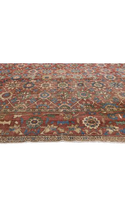 11 x 15 Late 19th Century Antique Persian Bakshaish Rug 78290