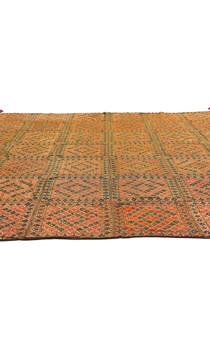 8 x 9 Antique Silk Shishedar Phulkari Textile 79206