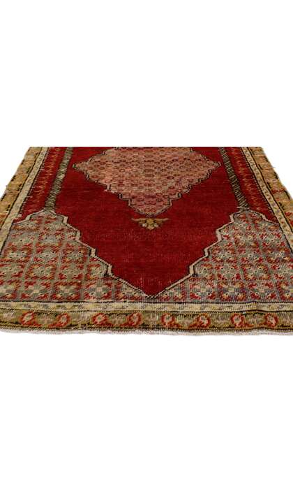 3 x 4 Antique Turkish Oushak Prayer Rug 51736