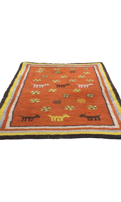 3 x 5 Vintage Zanagah Tikdift Moroccan Rug 79187