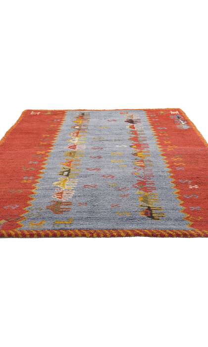 5 x 8 Vintage Zanagah Tikdift Moroccan Rug 79186