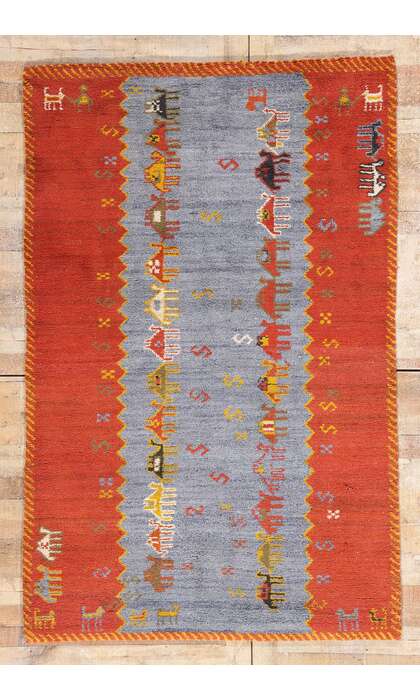 5 x 8 Vintage Zanagah Tikdift Moroccan Rug 79186