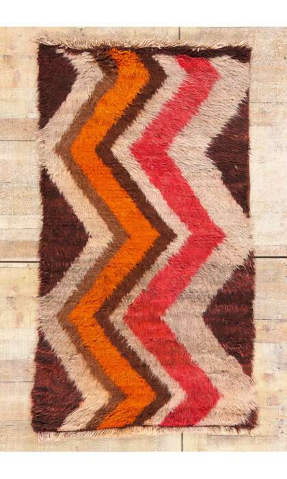 3 x 5 Vintage Boujad Moroccan Rug 79188