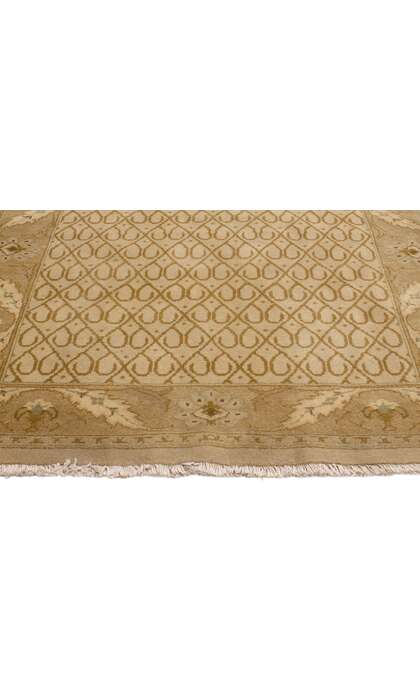 4 x 5 Vintage Earth-Tone Indian Rug 76983